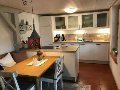 Küche/Küchenzeile in der Unterkunft Zehentmayrhof
