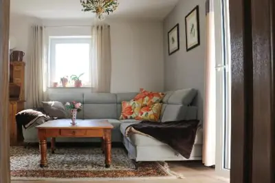 Ein Sitzbereich in der Unterkunft Idyllisches Apartment mit 2 Schlafzimmer