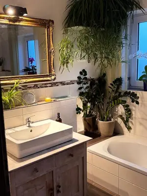 Ein Badezimmer in der Unterkunft Idyllisches Apartment mit 2 Schlafzimmer