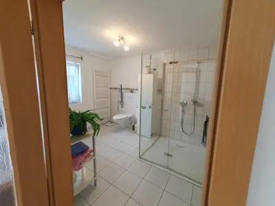 Ein Badezimmer in der Unterkunft Ferienwohnung am Kittenbach