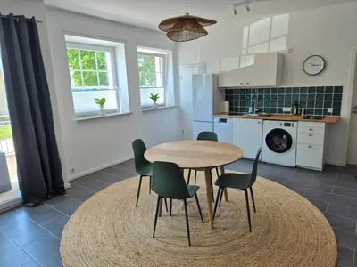 Küche/Küchenzeile in der Unterkunft Suite 1 - Apartments am Schloss