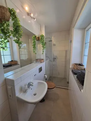 Ein Badezimmer in der Unterkunft Suite 1 - Apartments am Schloss