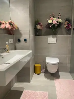 Ein Badezimmer in der Unterkunft Tegernsee modern apartment, free parking