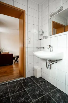 Ein Badezimmer in der Unterkunft Ferienwohnungen Steinbacher