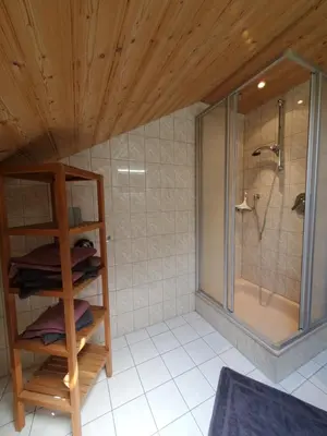 Ein Badezimmer in der Unterkunft Biohof Dimper - HühnerNest