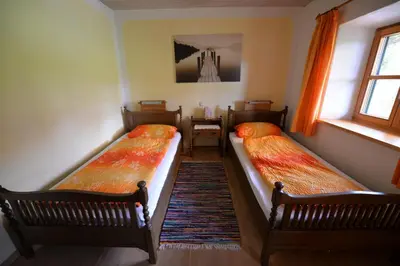 Ein Bett oder Betten in einem Zimmer der Unterkunft Ferienwohnung Kurz