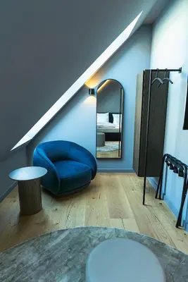 Ein Sitzbereich in der Unterkunft Conlon House Lower East Side