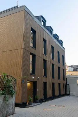 Das Gebäude in dem sich das Hotel befindet