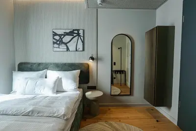 Ein Bett oder Betten in einem Zimmer der Unterkunft Conlon House Lower East Side