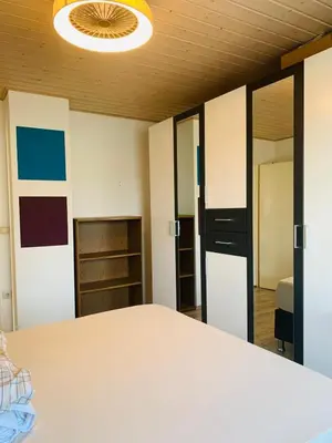 Ein Bett oder Betten in einem Zimmer der Unterkunft Bockhorn Farmhouse