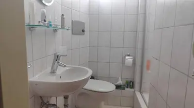 Ein Badezimmer in der Unterkunft Lamonte
