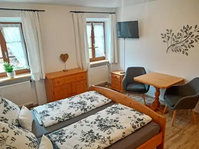 Ein Bett oder Betten in einem Zimmer der Unterkunft Bauernhof Landsamer