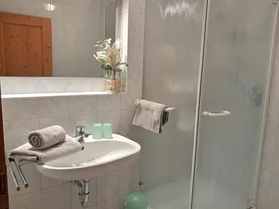 Ein Badezimmer in der Unterkunft Bauernhof Landsamer