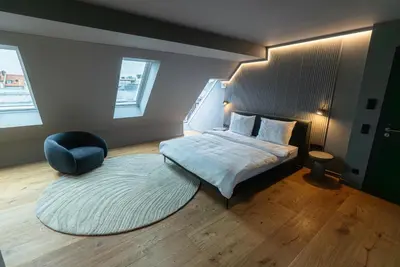 Ein Bett oder Betten in einem Zimmer der Unterkunft Conlon House Central