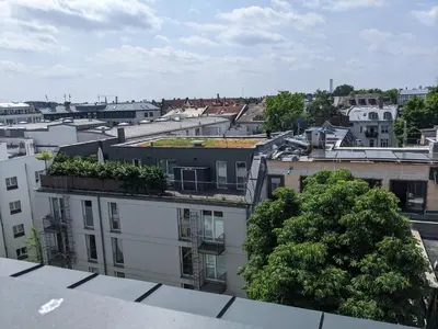 Ein allgemeiner Blick auf München oder ein Stadtblick von der Ferienwohnung aus