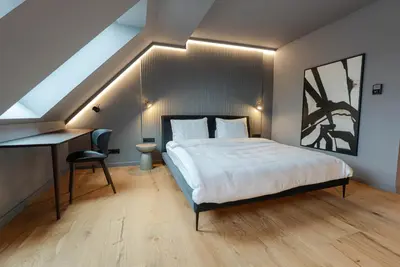 Ein Bett oder Betten in einem Zimmer der Unterkunft Conlon House Central