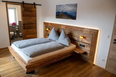 Ein Bett oder Betten in einem Zimmer der Unterkunft Gasthaus Hansch