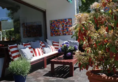Ein Garten an der Unterkunft Ferienhaus Pietsch