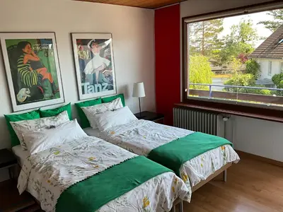 Ein Bett oder Betten in einem Zimmer der Unterkunft Ferienhaus Pietsch