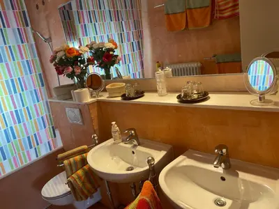 Ein Badezimmer in der Unterkunft Ferienhaus Pietsch