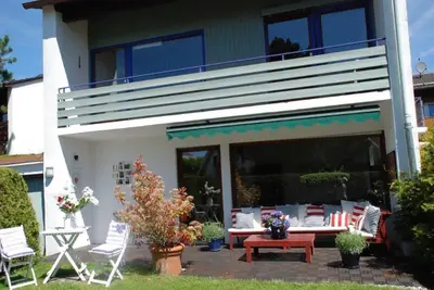 Ein Garten an der Unterkunft Ferienhaus Pietsch