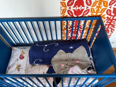 Ein Bett oder Betten in einem Zimmer der Unterkunft Ferienhaus Pietsch