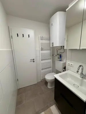 Ein Badezimmer in der Unterkunft InnStyle FeWo Rosenheim