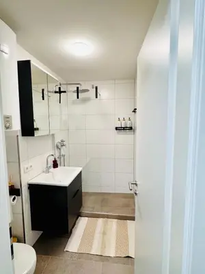 Ein Badezimmer in der Unterkunft InnStyle FeWo Rosenheim