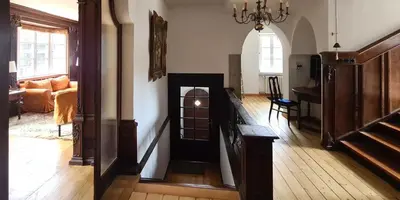Ein Bett oder Betten in einem Zimmer der Unterkunft Haus am Bach