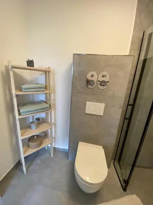 Ein Badezimmer in der Unterkunft Gemütliche Oase im Voralpenland
