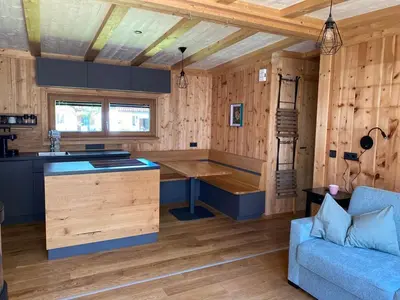 Küche/Küchenzeile in der Unterkunft Chalet Obstblüte