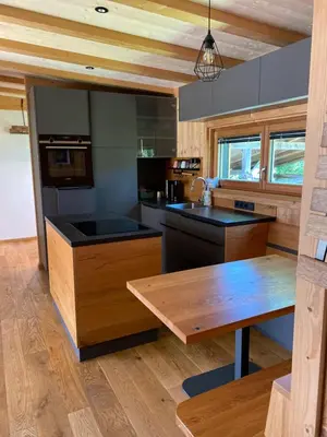 Küche/Küchenzeile in der Unterkunft Chalet Obstblüte
