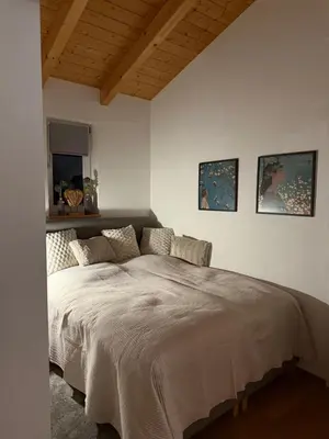 Ein Bett oder Betten in einem Zimmer der Unterkunft Wohlfühldomizil