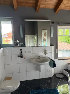 Ein Badezimmer in der Unterkunft Wohlfühldomizil