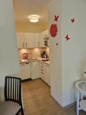 Küche/Küchenzeile in der Unterkunft Haus am Mühlenweg - modern und lichtdurchflutet