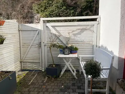Ein Balkon oder eine Terrasse in der Unterkunft Ferienwohnung Reeker