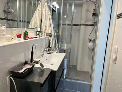 Ein Badezimmer in der Unterkunft Ferienwohnung Reeker
