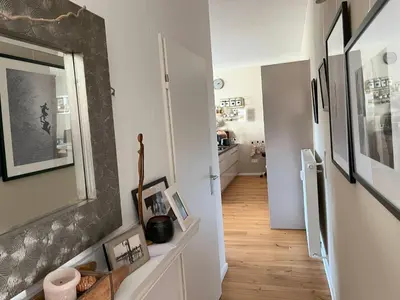 Ein Bett oder Betten in einem Zimmer der Unterkunft Ferienwohnung Reeker