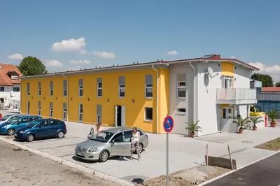 Das Gebäude in dem sich das Motel befindet