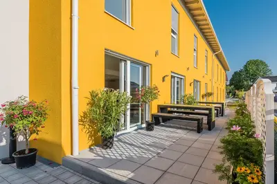Ein Balkon oder eine Terrasse in der Unterkunft FairSleep Motel Einstein Erding