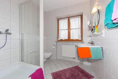 Ein Badezimmer in der Unterkunft Ferienwohnungen Annette