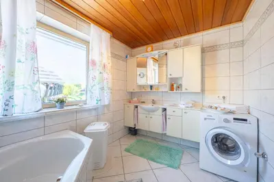 Ein Badezimmer in der Unterkunft Ferienwohnung Bernauer Ache