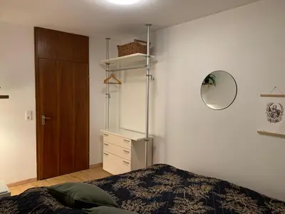 Ein Bett oder Betten in einem Zimmer der Unterkunft Schöne 3 ZKB in Augsburg Pfersee