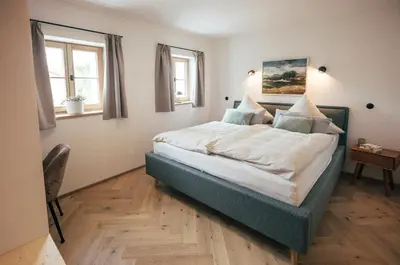 Ein Bett oder Betten in einem Zimmer der Unterkunft Das Frialing