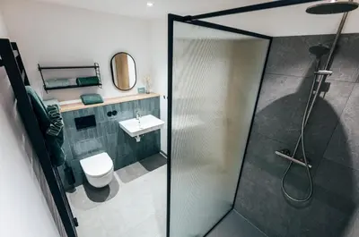 Ein Badezimmer in der Unterkunft Das Frialing