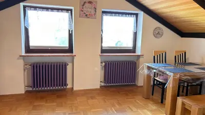 Grundriss der Unterkunft Monteurwohnung Vicy mit Gartenblick