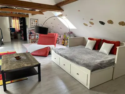 Ein Sitzbereich in der Unterkunft Loftartiges Wohnen mit 4 separaten Schlafbereichen