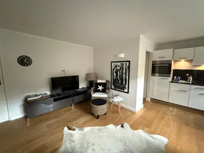 Küche/Küchenzeile in der Unterkunft Stylish Garden Apartment in Central Munich