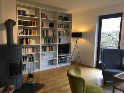 Die Bibliothek in der Ferienwohnung