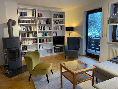 Die Bibliothek in der Ferienwohnung